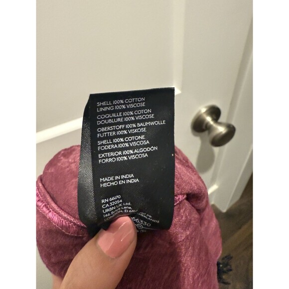 Free People Women Serenity Eyelet Mini City Skort in Pink Rose Size L Large - Picture 6 of 6